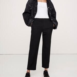 Banana Republic All Day Pant Tencel Lyocell Cotton Black XL 673016